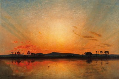 Afterglow in the Egyptian Evening Sky by Ernst Koerner